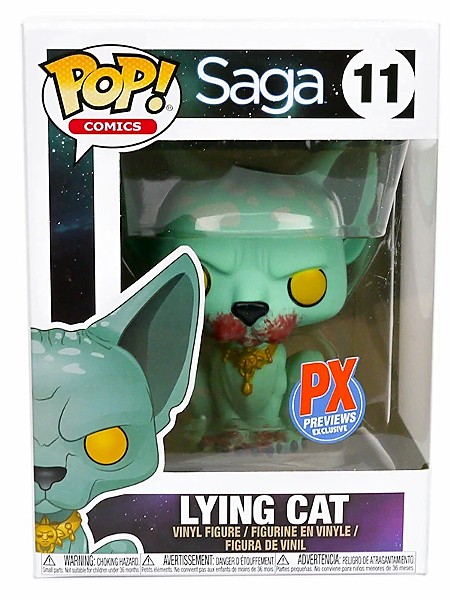 Funko POP #11 Saga Lying Cat Bloody PX Exclusive Figure, Razors Edge Collectibles